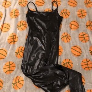 Shiny black bodysuit size XS